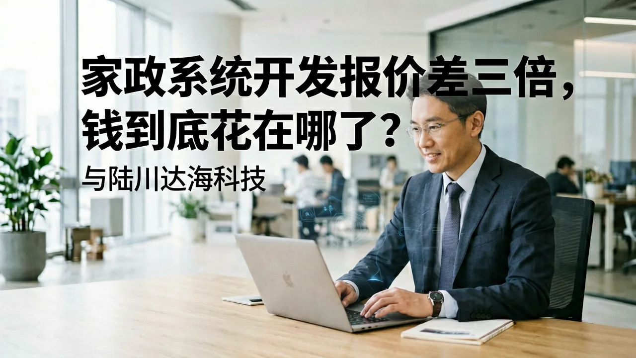 家政系统开发报价差三倍，钱到底花在哪了？